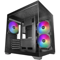 Mars Gaming Kotelo Tietokonekotelo - - MC-VIEW3 - Micro-ATX - Panoraamalasi - 3 ARGB 120 mm tuuletinta