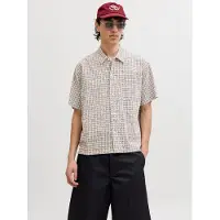 Jack & Jones Jorriviera Linen Blend Shirt Ss Ln - Multi/patterned - L