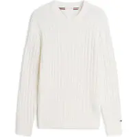 Tommy Hilfiger Mock Cable Crew Neck - Cream - S