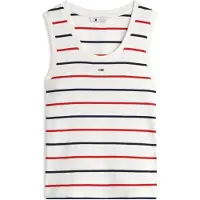 Tommy Hilfiger Tjw Essential Rib Tank Ext - Cream - S