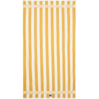 Lexington Block Striped Cotton Terry Beach Towel - Yellow - 100X180