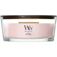 Woodwick Rose Blush tuoksukynttilä sisältää puusydämen 453.6 g
