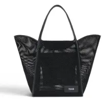 Tous for woman. 2002438451 Large natural Tulip Mesh Mesh Large Basket Handbag black (OSFA), Casual, Leggings