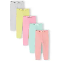 MINOTI Leggingsit sitruuna / meleerattu harmaa / minttu / koralli / vaaleanpunainen
