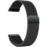 SKALO Milanese Loop to Huawei Watch GT Runner 2 - Musta