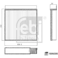 FEBI BILSTEIN Suodatin, sisäilma 1006000