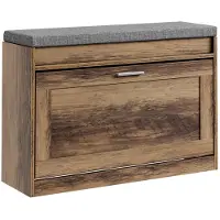 SoBuy Kenkäpenkki Ruskea 75x24x53 cm