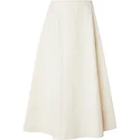 Topshop Tsmillie Contrast Stitch Maxi Skirt Wvn - Cream - 36