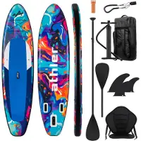 Athler Cobia 320 Blue SUP-lauta – setti kajakki-istuimella, pituus 320 cm