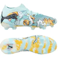 Puma Future 9 Ultimate Fg Los Angeles City Edition - Turkoosi/sininen/aurinkovirta - Nurmi (Fg), koko 38
