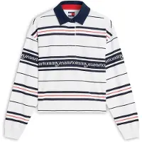 Tommy Hilfiger Tjw Rlx Script Rugby - Cream - XS