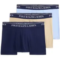 Ralph Lauren for man. 714830299209 Set of 3 navy blue stretch cotton boxers (XL), Homewear, Multicolor