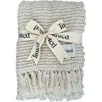Tinted Janzen bouclé viltti Solid off white-natural, 130x170 cm