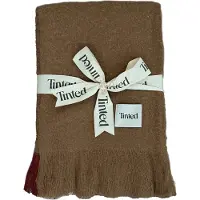 Tinted Hallin mohairviltti Off white-ruoste, 130x170 cm
