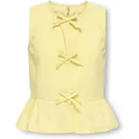 ONLY Kogclara Life Sl Bow Shirt Wvn - Yellow - 158