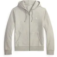 Ralph Lauren for man. 710881517513 Gray double knit zip-up sweatshirt (L), Casual, Grey, Cotton, Long sleeve