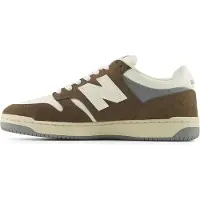 New Balance for man. U480PV1_LI Brown 480P leather sneakers (42.5), Flat, Laces, Casual