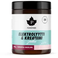 Puhdistamo Elektrolyytti &amp; kreatiini - jauhe Kirsikka-Vadelma 100 g