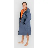 Dryrobe Advance Long Sleeve Surf Poncho grey orange Koko XS