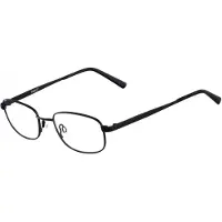 Aucune Optiset kehykset - FLEXON - FLEXON CLARK 600 - Musta kromi - Metallikehys - Koko 52 mm (silta 19 mm)
