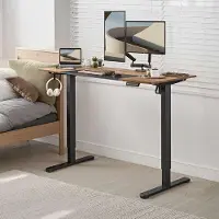 Songmics Sähköisesti korkeussäädettävä pöydän runko, 59.7x90.1x72.1 cm, musta