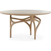 Ethnicraft Cena ruokapöytä 150 cm lakattu tammi / beige quartzite