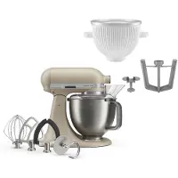 KitchenAid Artisan Plus yleiskone jäätelökone lisäosilla, oat