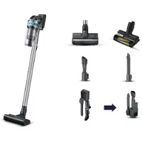 Samsung Jet 75 Pet VS20B75AGR1/GE -varsi-imuri 0,8 L 550 W pussiton, musta/kromi/mintunvihreä