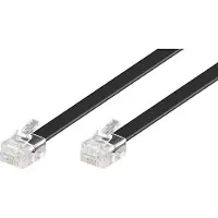 Pro Modular telephone cable - Musta - 3m