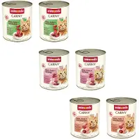 Animonda Carny 6x800g Adult t nauta & siipikarjalajitelma Kissanruoka