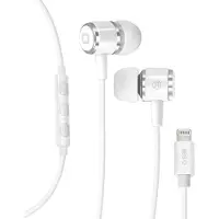 SBS In-ear stereo headset with Lightning connector, Wired, Calls/Music, 20 - 20000 Hz, Headset, White