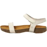 Art for woman. 1111921ZZ003_020 Leather sandals 1119 beige (42), 1 to 3 cm, Velcro, Casual