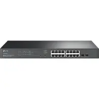 TP-LINK SG2218P verkkokytkin L2/L2+ Gigabit Ethernet (10/100/1000) Power over Ethernet (PoE) 1U musta (SG2218P)