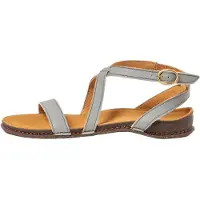El naturalista for woman. 258021361005_061 Beige leather sandals N5802 (40), Flat, Buckle, Casual