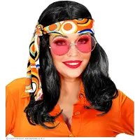 Finidi Musta "70-luvun DISCO FEVER -PERUUKKI PANNALLA" laatikossa