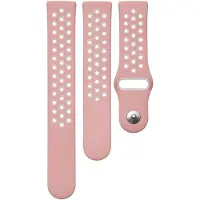 Triacle Sport ranneke Fitbit Charge 3/4, pinkki/valkoinen
