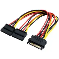 Eletra SATA 15P M 1TO2 F 15CM virtakaapeli