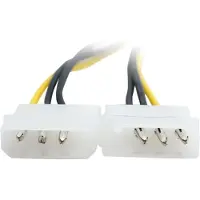 Eletra SATA Pci 6P F 1TO2 Molex M 8CM virtakaapeli