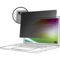 3M Bright Screen 13.3" kosketusnäytöllinen -tietoturvasuoja, 16:9