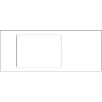 Tehalit Cover for double module clic pw 2sc/brh 132 ph