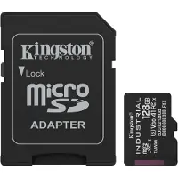 Kingston Industrial 128 Gt MicroSDXC UHS-I U3 V30 A1 -muistikortti + SD-adapteri, musta