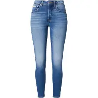 Calvin Klein Jeans Farkut 'Whiskered Mid Rise Skinny' sininen denim