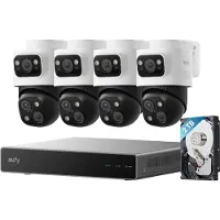 Eufy NVR Security System S4 Max valvontajärjestelmä (8-kanavainen NVR ja 4x PoE Bullet PTZ)