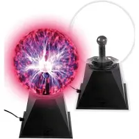 Adlibris Energy Ball Lamppu / Plasma Ball - 15 Cm Black