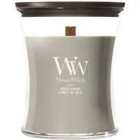 Woodwick Wood Smoke tuoksukynttilä sisältää puusydämen 275 g