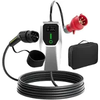 Wallbox Type 2 EV Mobile Sähköautojen latauskaapelit - Junsun tyyppi 2, 16 A, 3-vaihe, 11 kW, 4 m, CEE-pistoke