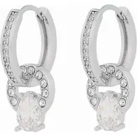 Sno of sweden Callie Pendant Ring Ear Silver Clear Onesize