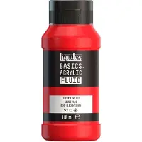 Taidepiste Liquitex Basics fluid 983 Fluorescent Red - 118ml