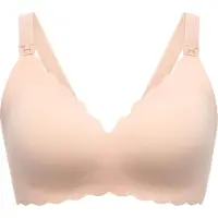 MOMCOZY Yn46 M Seamless Support Floral Bra Natural - Beige - M