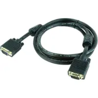 Gembird 1.8m HD15 M/M, 1,8 m, VGA (D-Sub), VGA (D-Sub), Musta, Uros/uros, 240 g (CC-PPVGA-6-B)